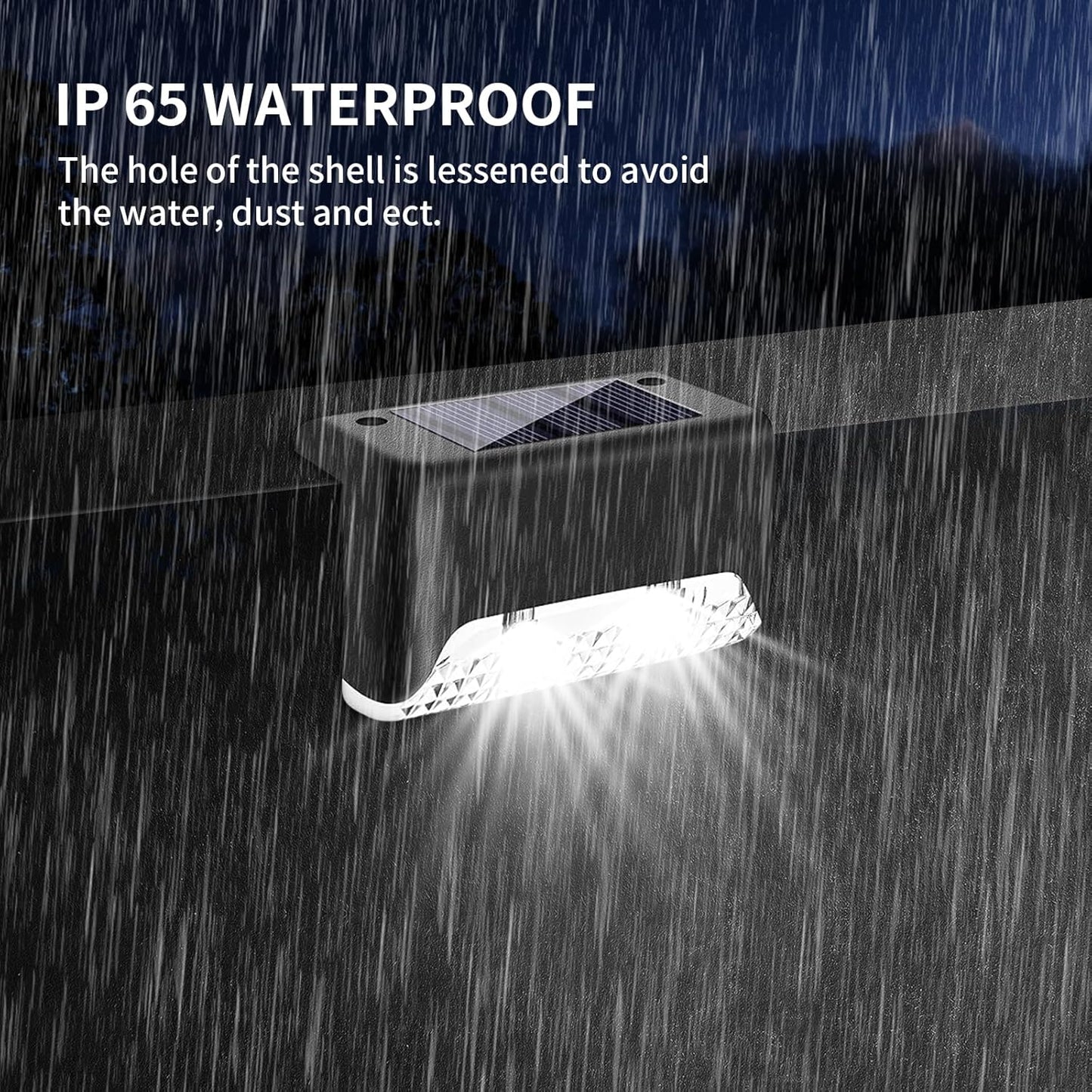 Solar LED Fence Lights (16 pcs)