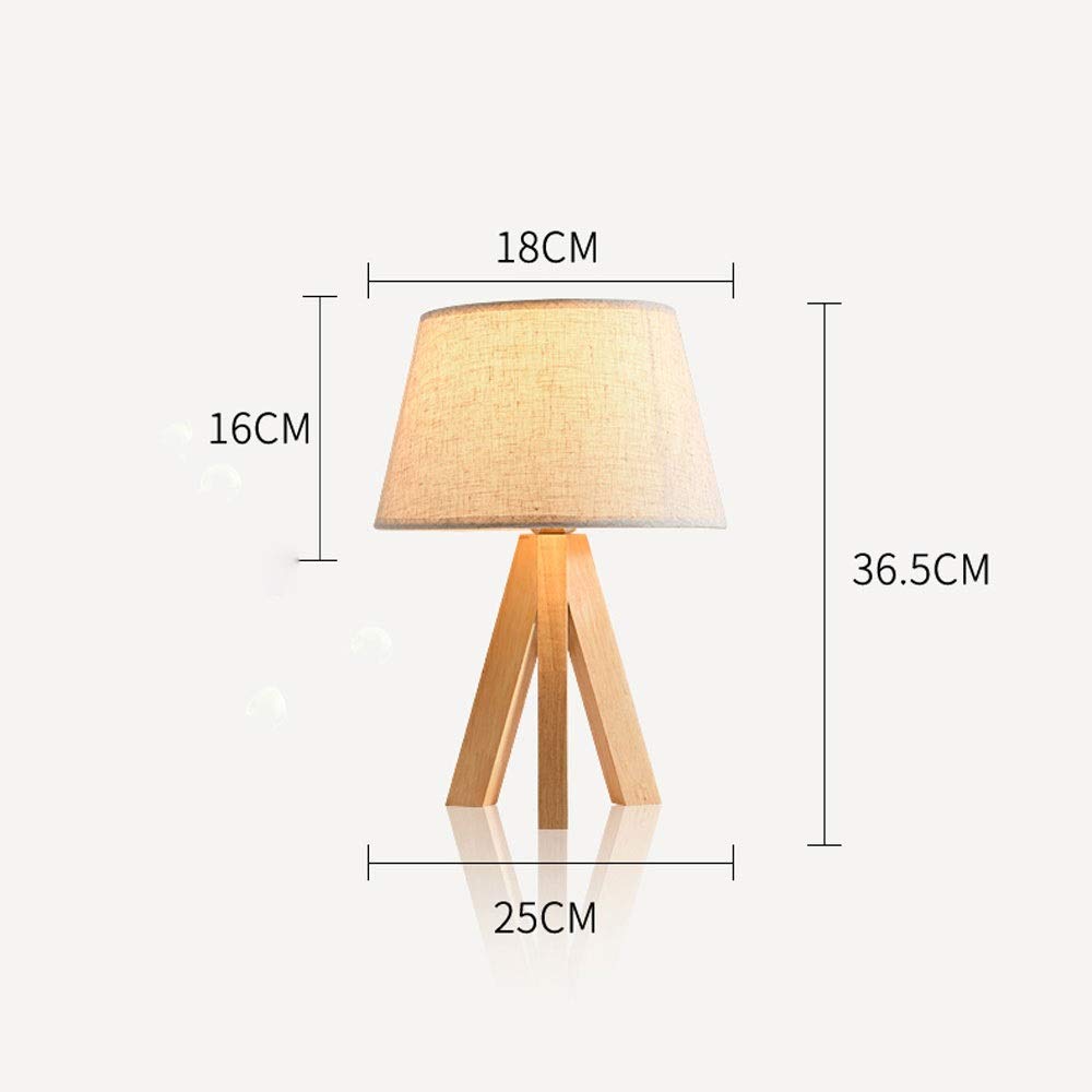 Tripod Wooden Table Lamp