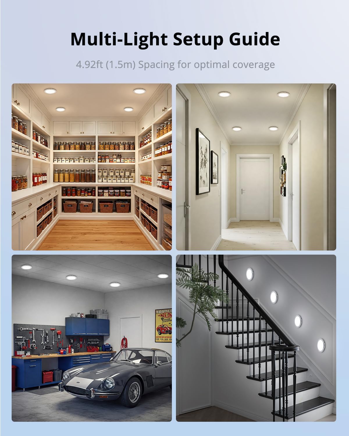 Rechargeable Motion Sensor Ceiling Light