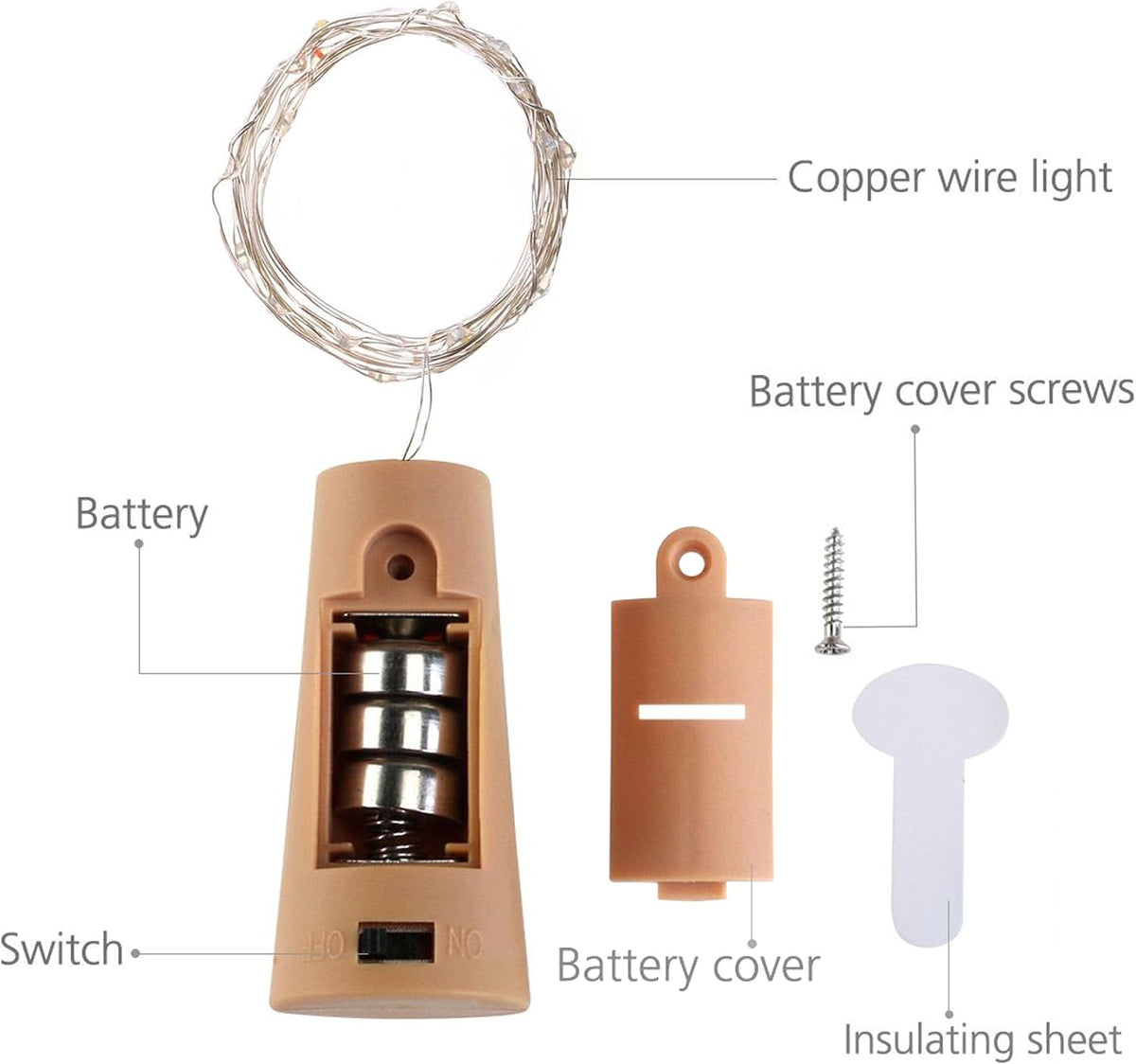 Bottle Cork String Light (2 Pack)