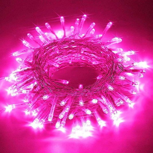 Pink String Fairy Light (Clear Wire)