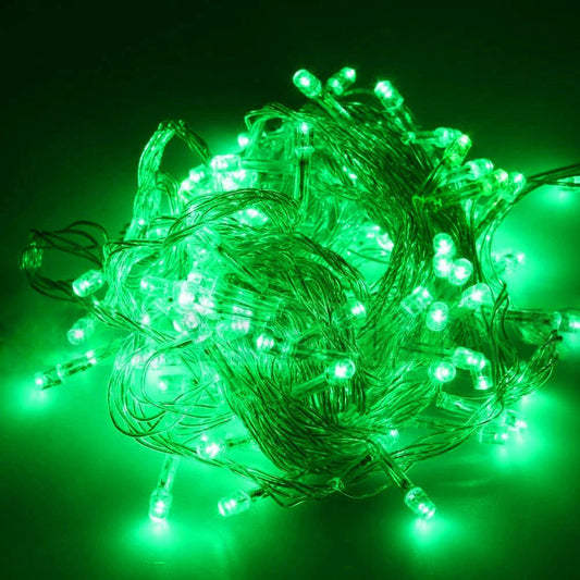 Green String Fairy Light (Clear Wire)