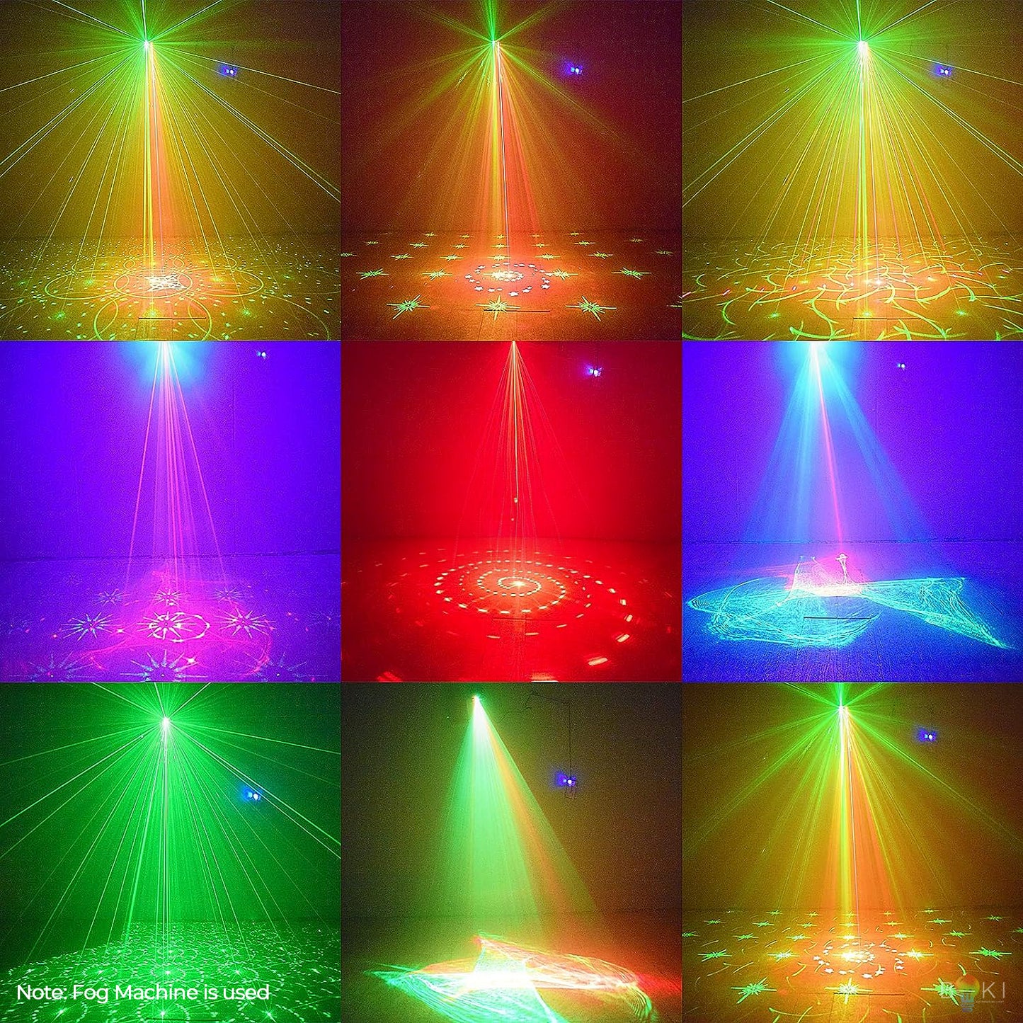 Rechargeable 3 in 1 Nebula Laser Light