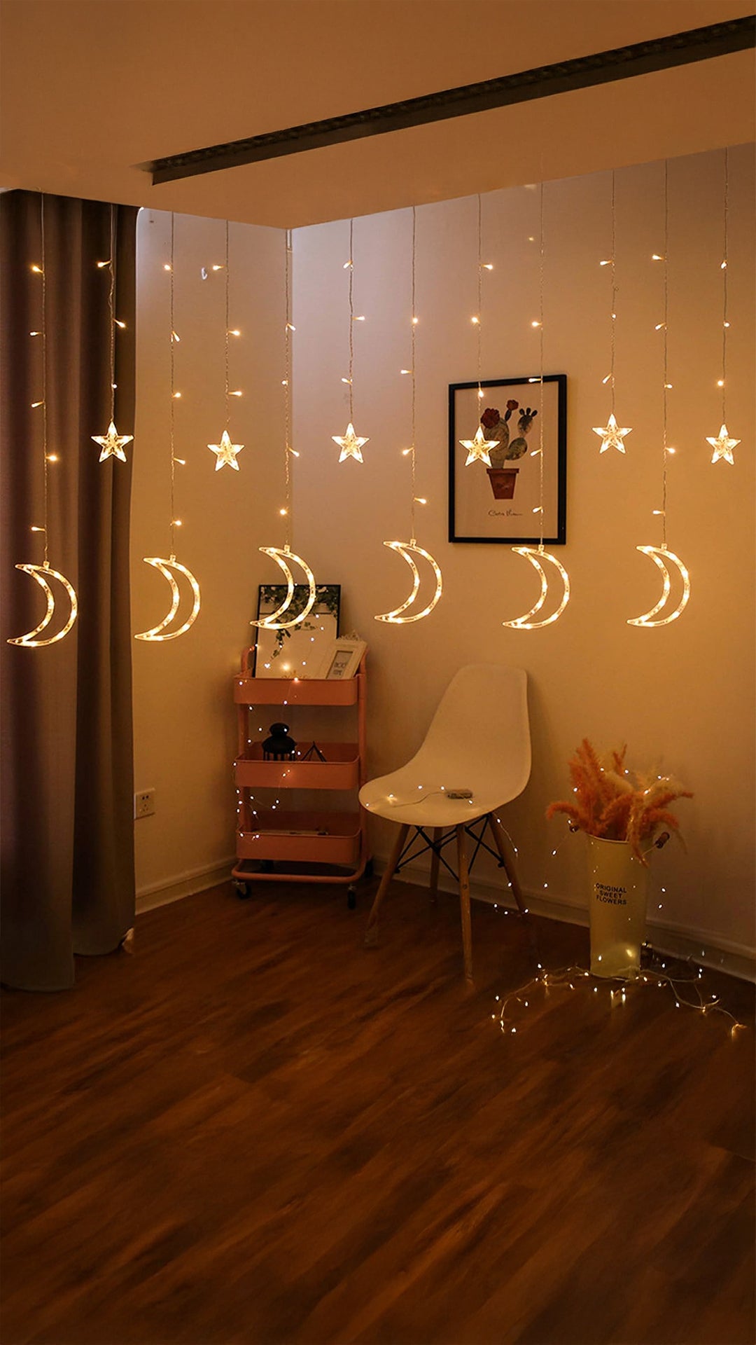 Moon & Star String Fairy Light