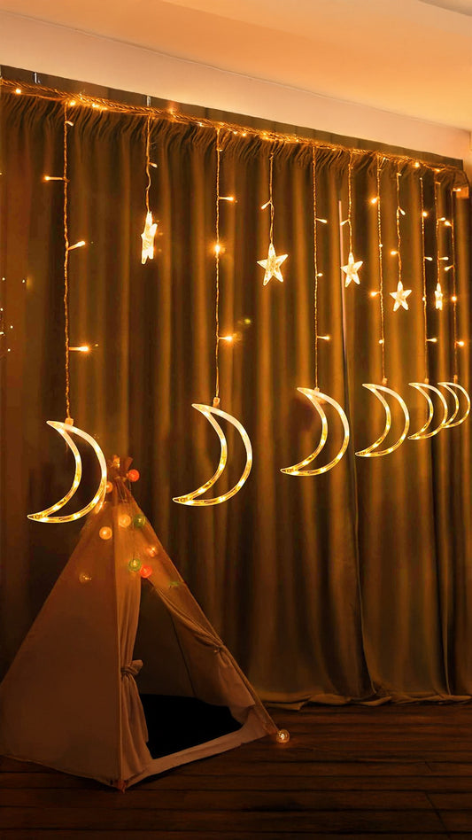 Moon & Star String Fairy Light