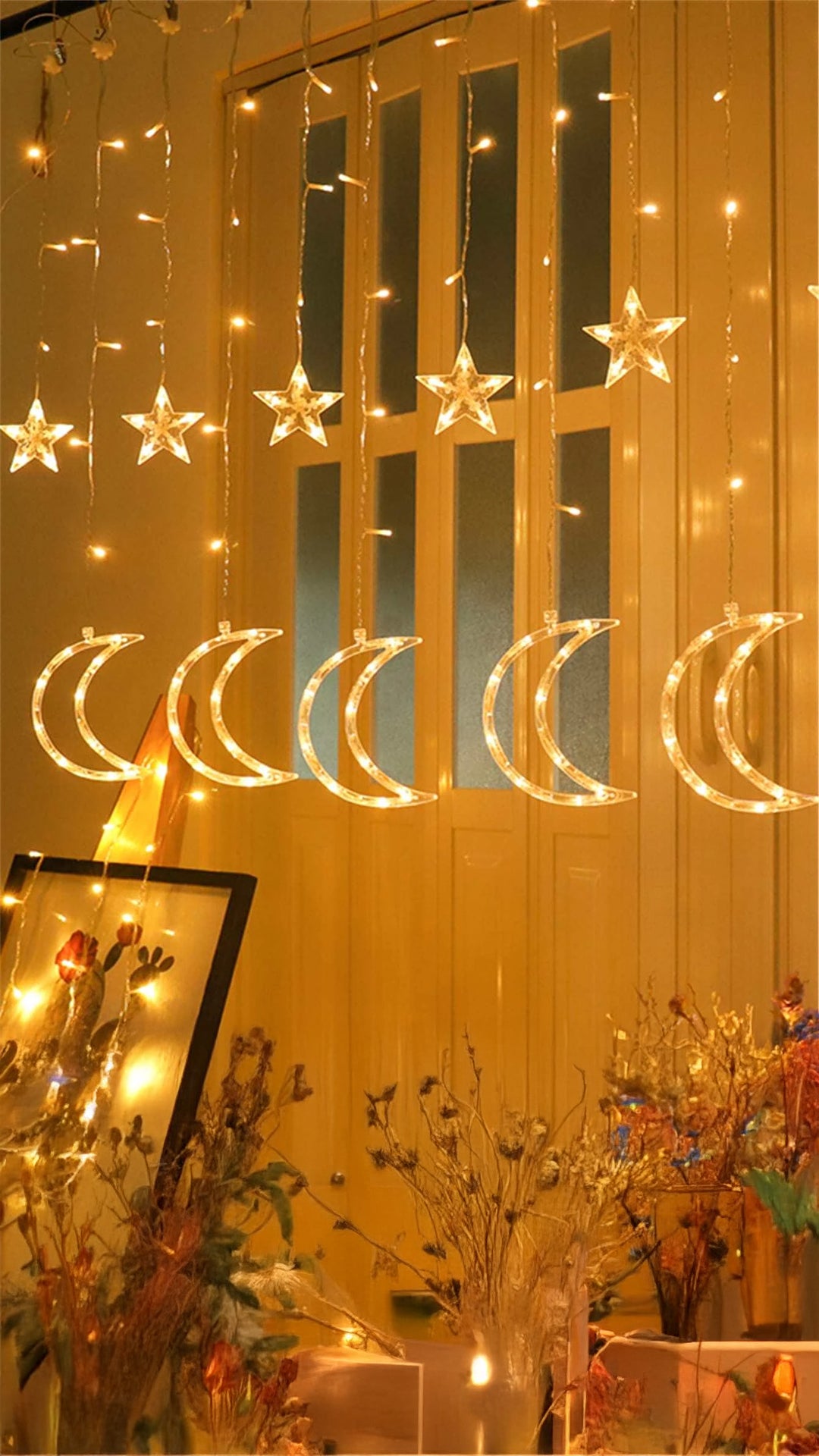 Moon & Star String Fairy Light