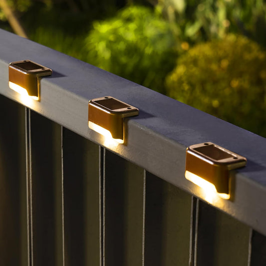 Solar LED Fence Lights (16 pcs)