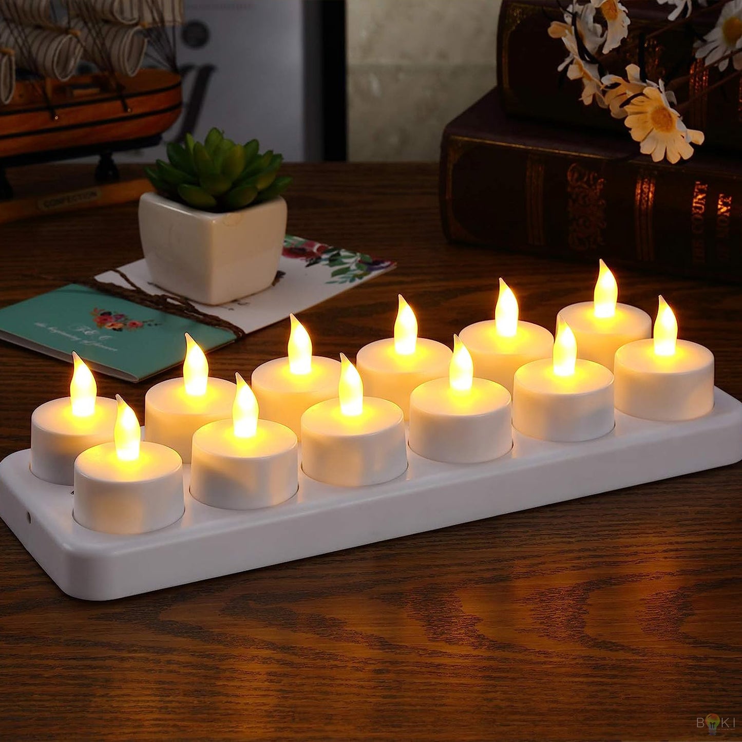 Rechargeable Tealight Candles (12PCs)