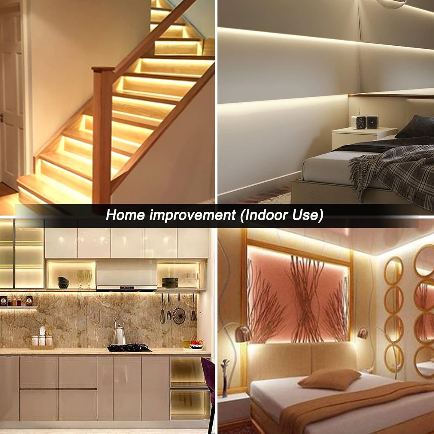 Warm White Flat Rope LED Light (50M)