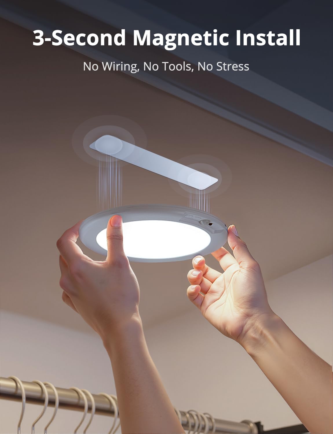 Rechargeable Motion Sensor Ceiling Light