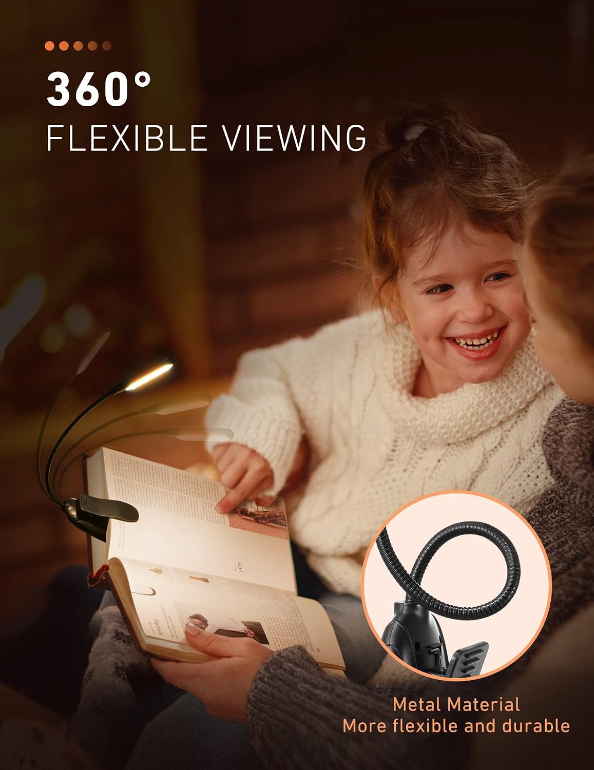 Rechargeable Clip-On Reading Light