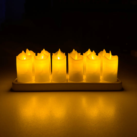 Rechargeable Tealight Candles (12PCs)