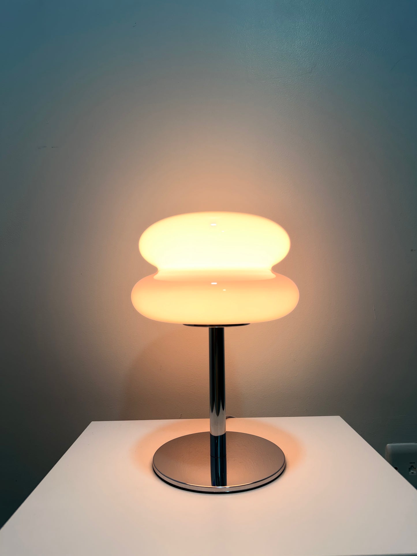 Stacked Opal Glass Lamp (Pink)