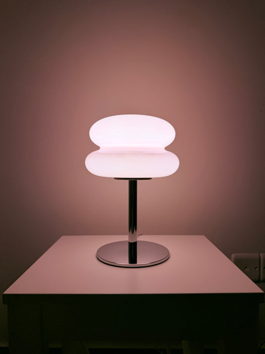 Stacked Opal Glass Lamp (Pink)
