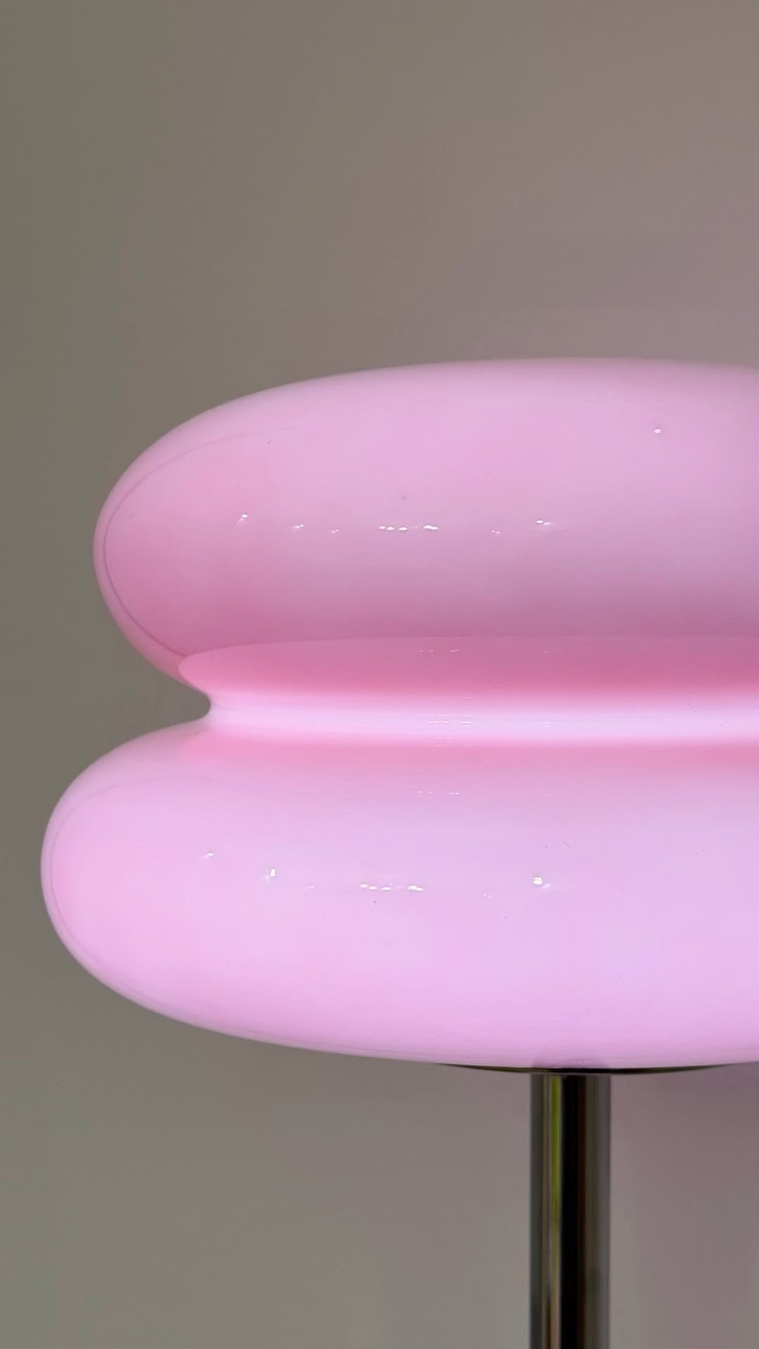 Stacked Opal Glass Lamp (Pink)