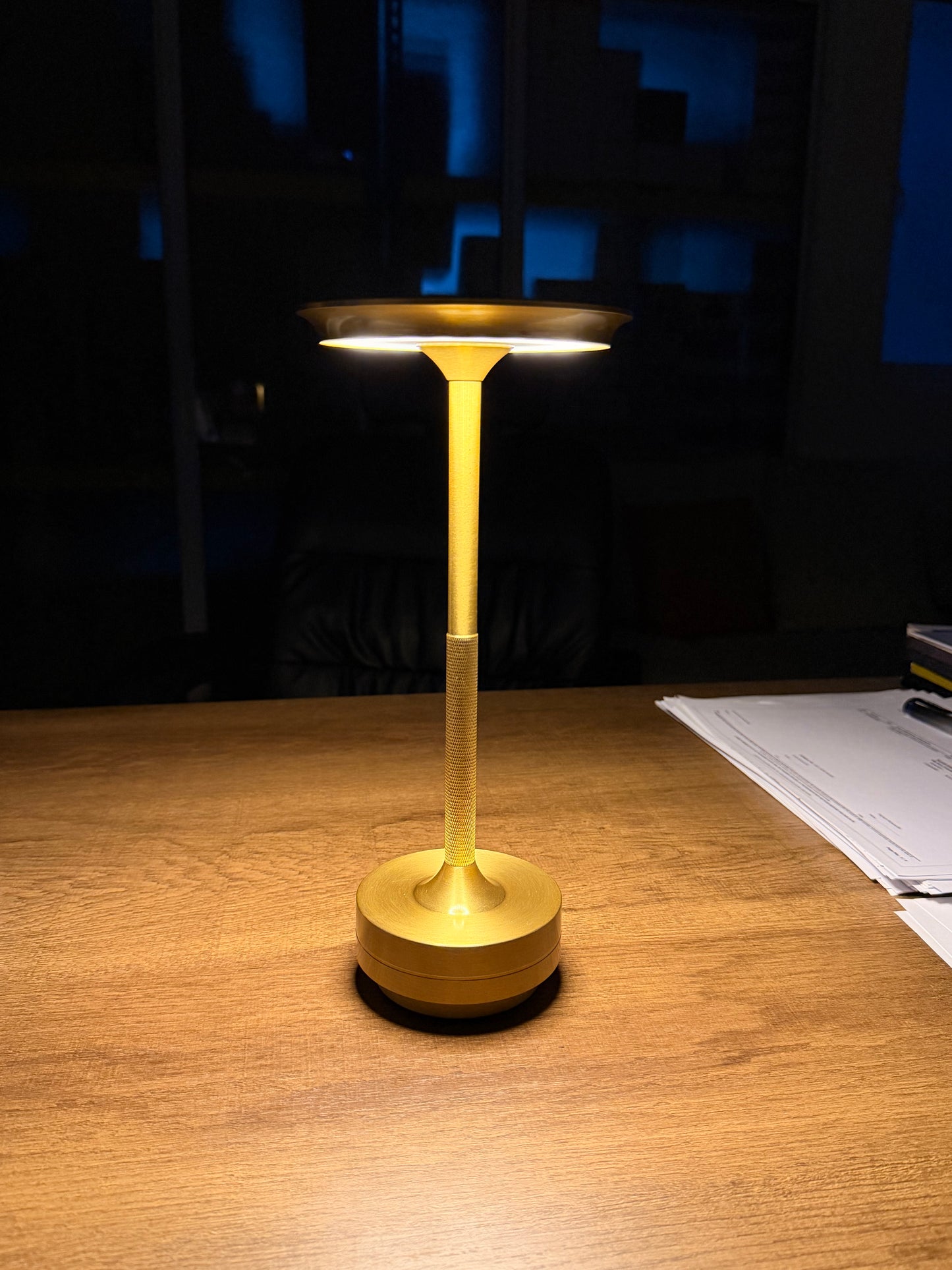 Halo Gold Rechargeable Table Lamp