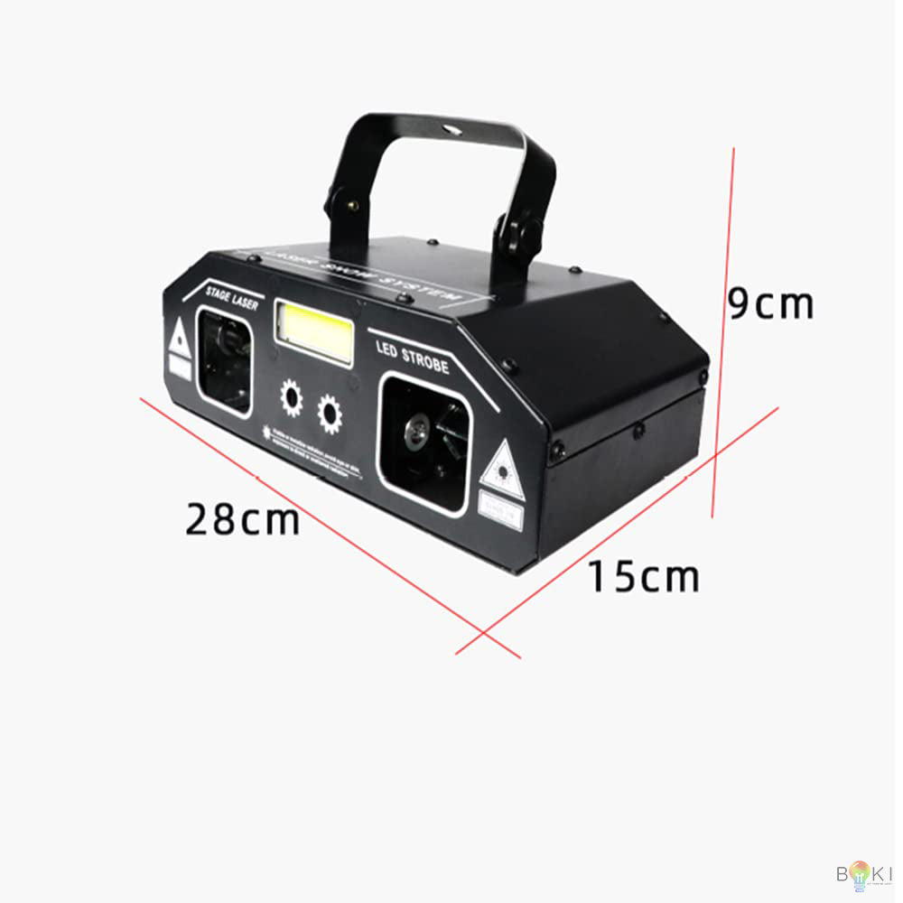 Dual Head Beam Scanner Light With Strobe