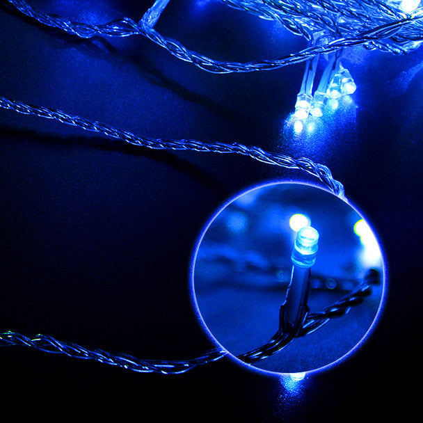 Blue String Fairy Light (Clear Wire)