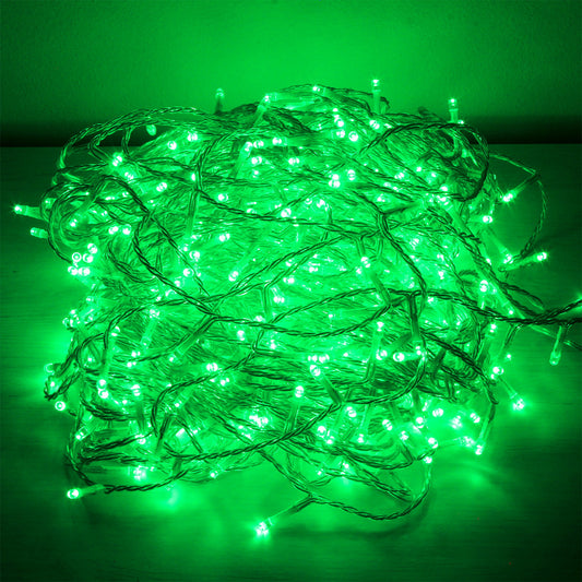 Green String Fairy Light (Clear Wire)