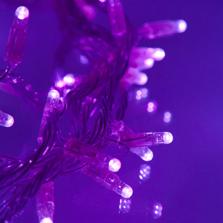 Purple String Fairy Light (Clear Wire)