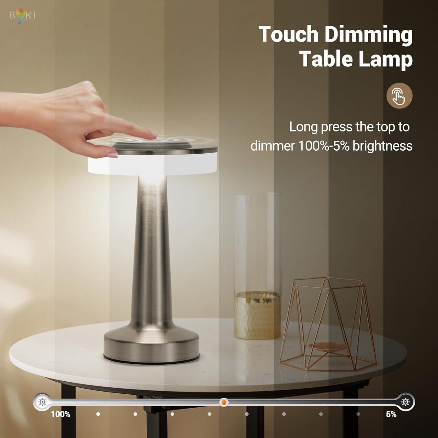 Modern Rechargeable Table Touch Lamp