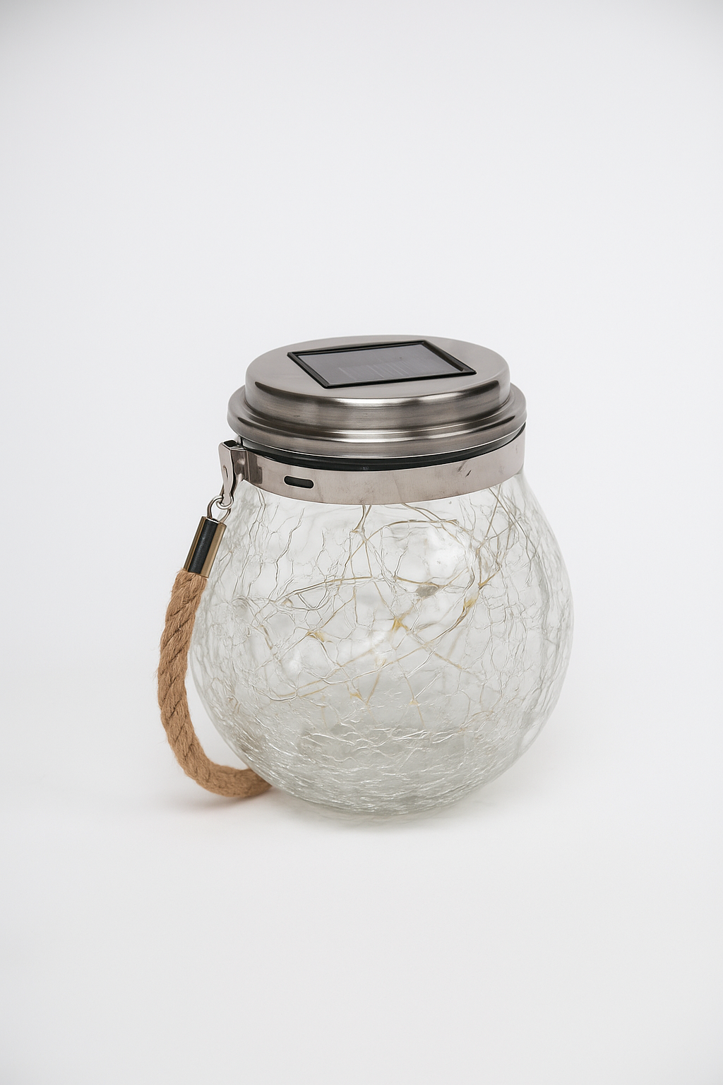 Solar LED Cracked Jar Light