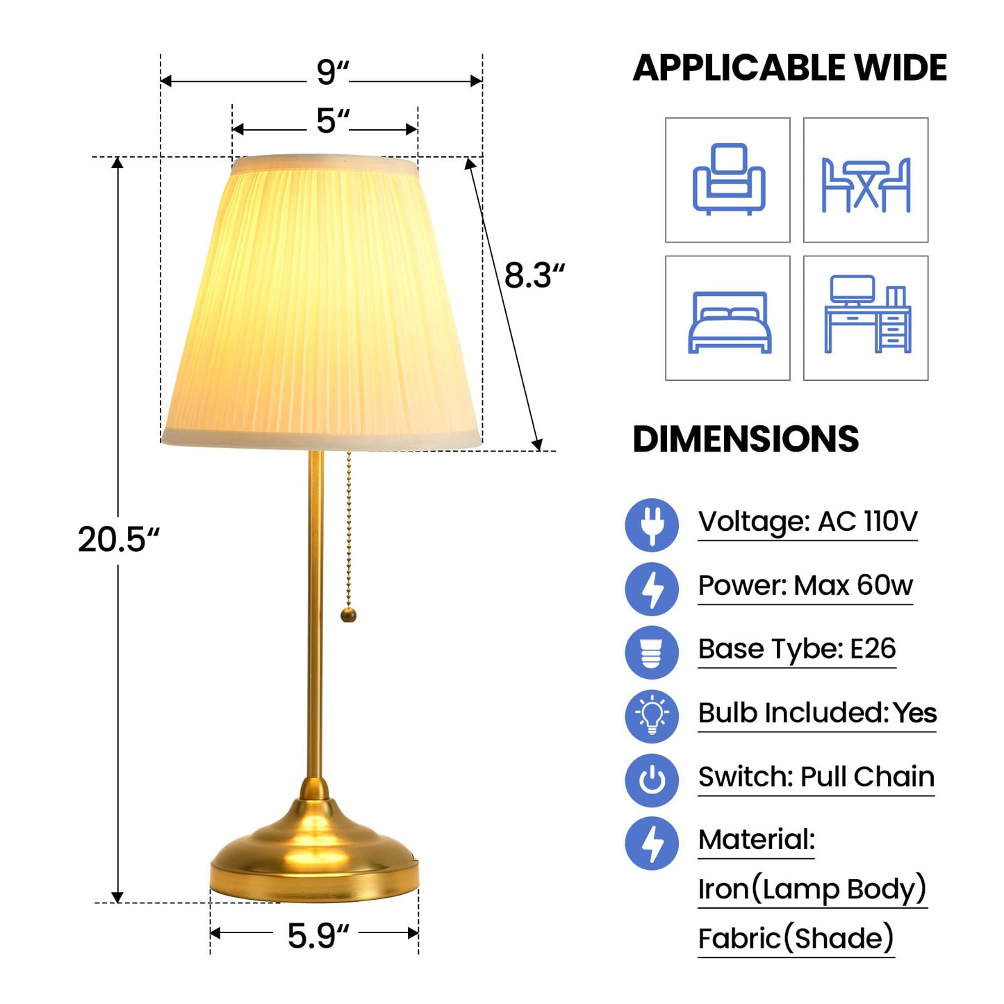 Vintage Lamp With Pull Switch