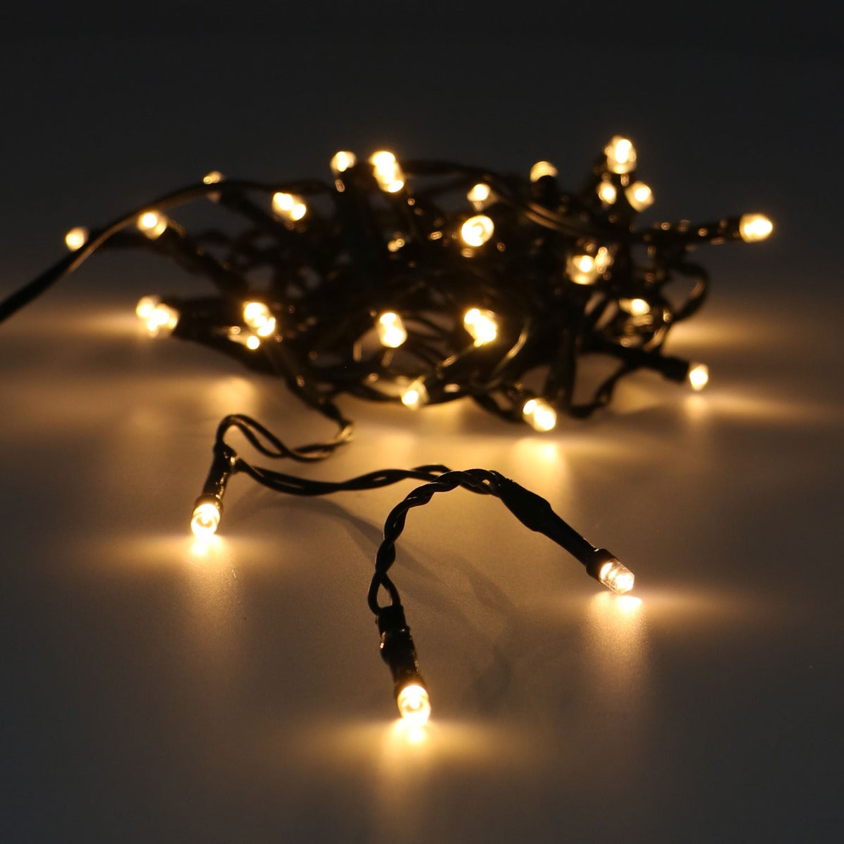 Warm White String Fairy Light (Black Wire)