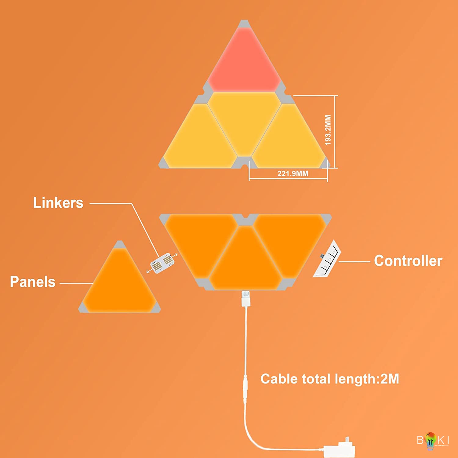 Smart Triangle Light Panels – Boki Maldives