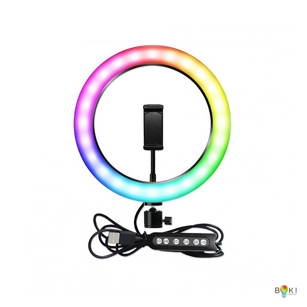 RGB LED Ring Light with Phone Mount