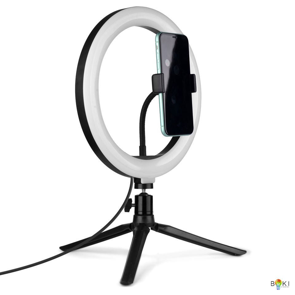 RGB LED Ring Light with Phone Mount