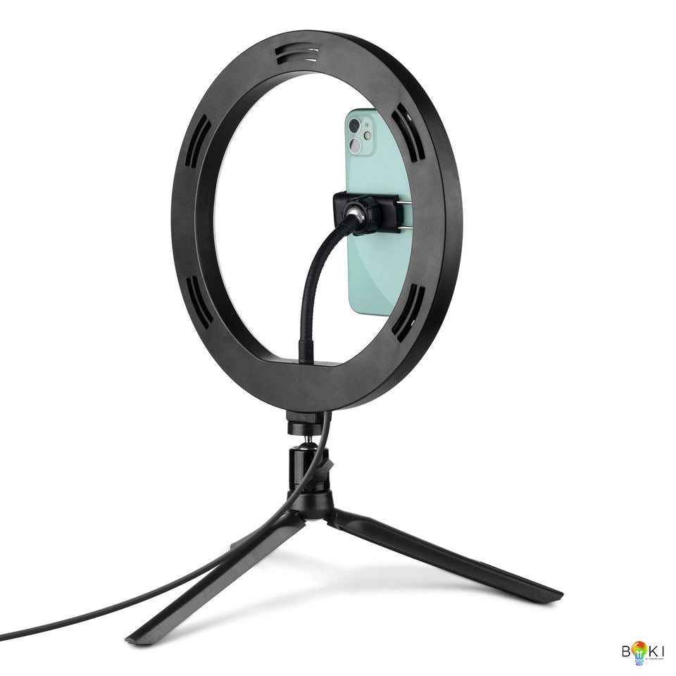 RGB LED Ring Light with Phone Mount