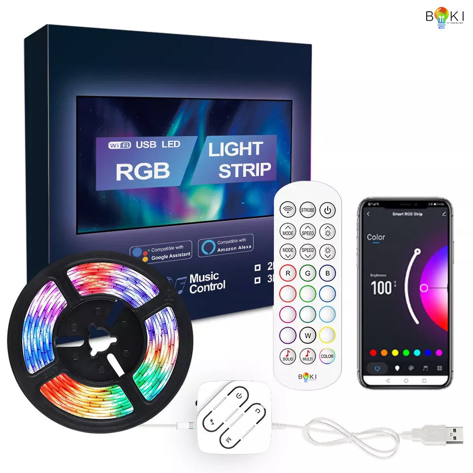 Smart RGB WIFI USB LED Strips – Boki Maldives