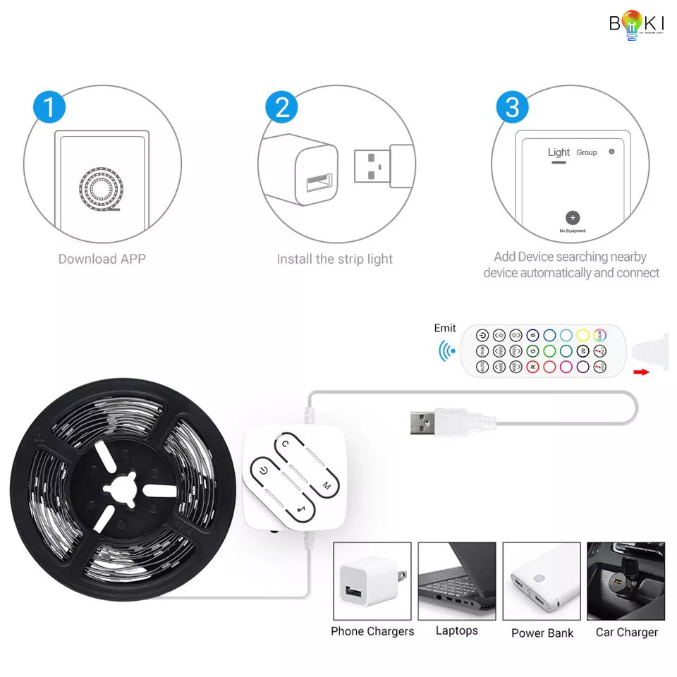 Smart RGB WIFI USB LED Strips